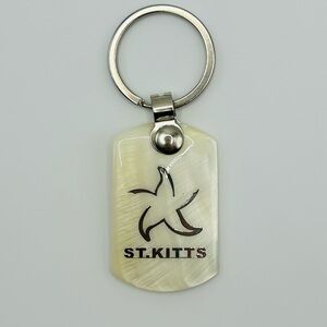 St. Kitts Starfish Shell Keychain